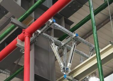青白江该抗震支架的整体式支吊架结构协调性好